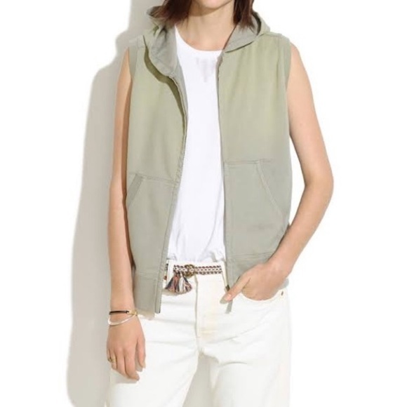 Madewell Jackets & Blazers - Madewell Green hooded vest